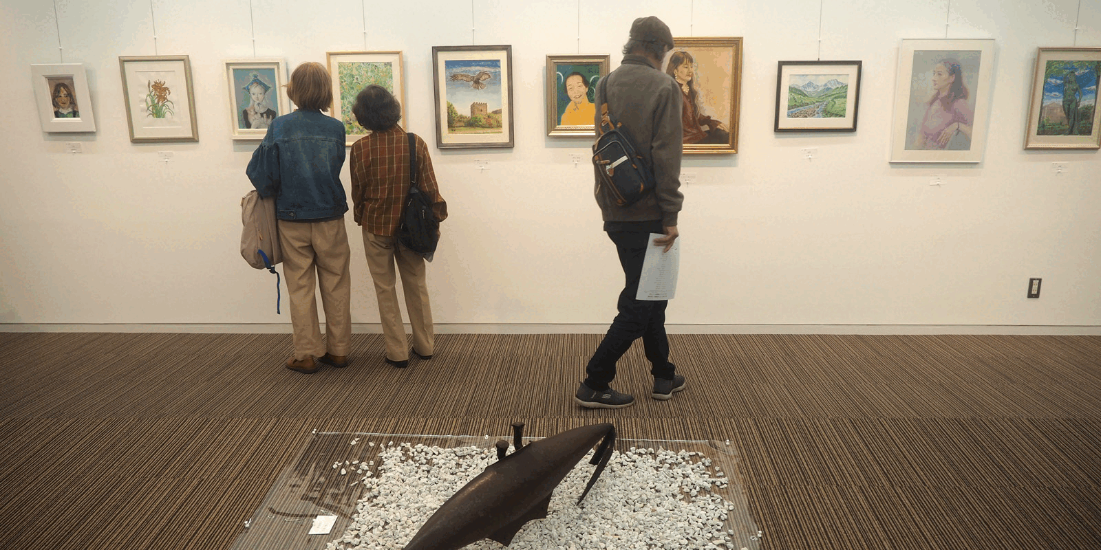 第75回八王子美術展の会場風景です